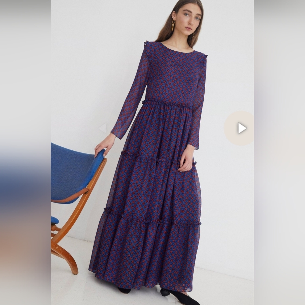WHIT Veda Dress in Scribble Dot Print